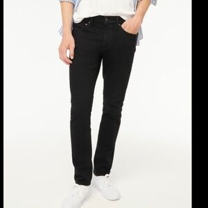 NWT J.Crew Factory Mens Black Slim-fit jean in signature flex SZ 32 W 32 L